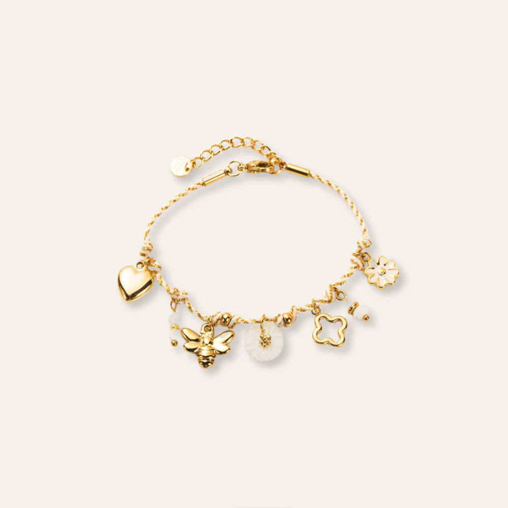 Letizia | Bracelet en corde et acier inoxydable