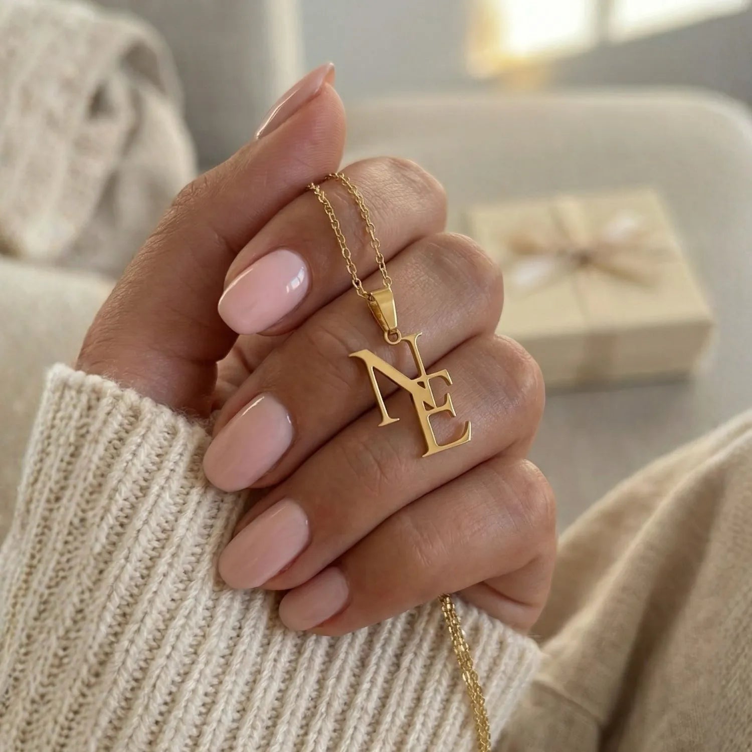Collier Initial Personnalisé