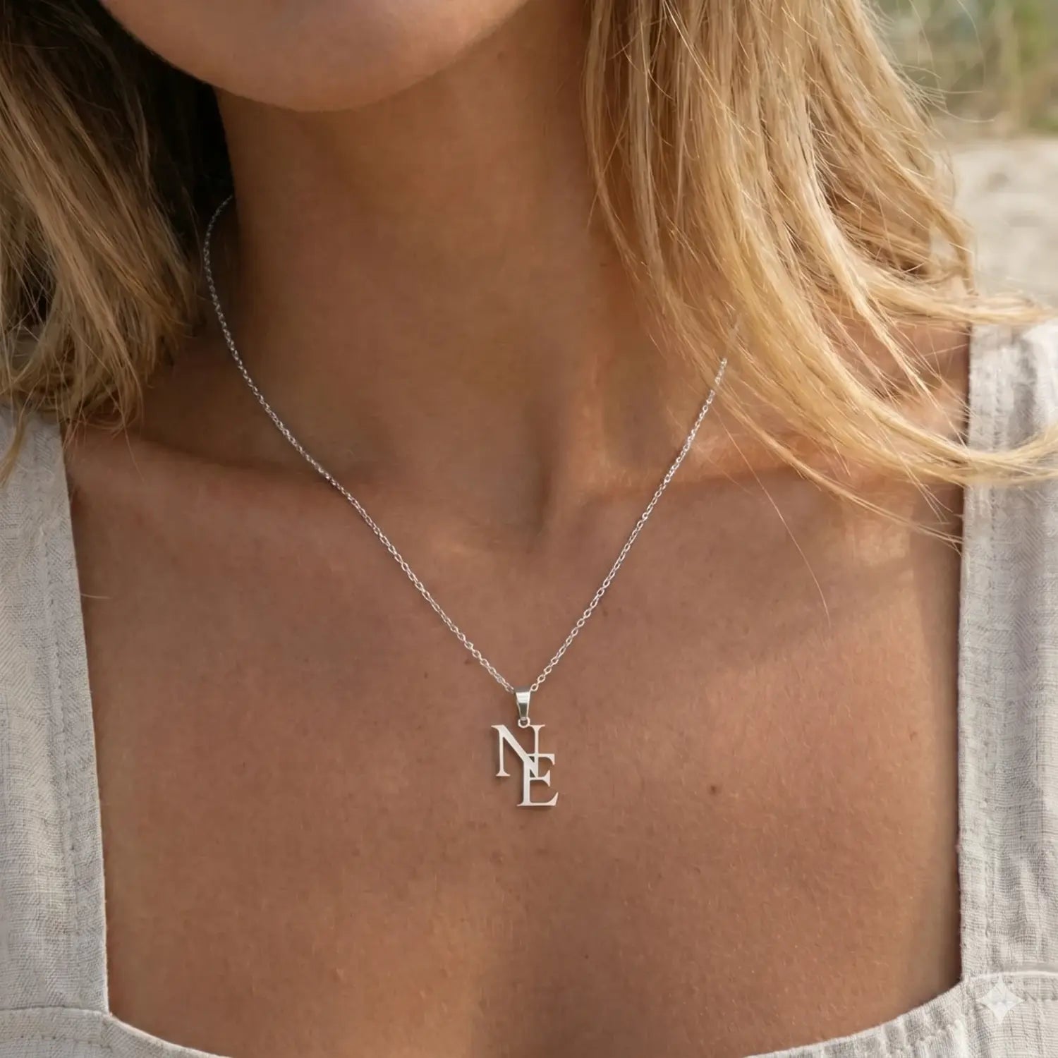 Collier Initial Personnalisé
