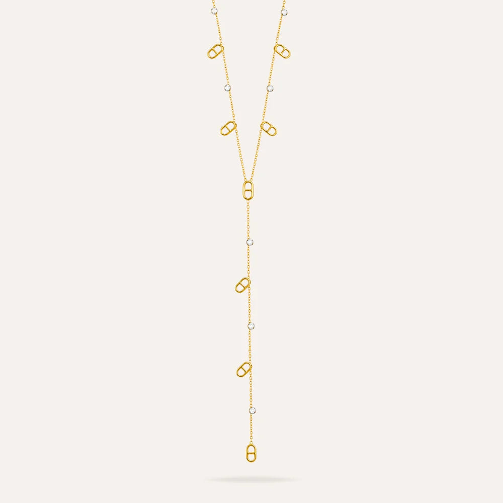 Valentina | Collier maille marine en acier inoxydable
