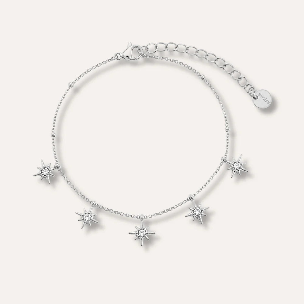 Liara | Bracelet fleurs en acier inoxydable