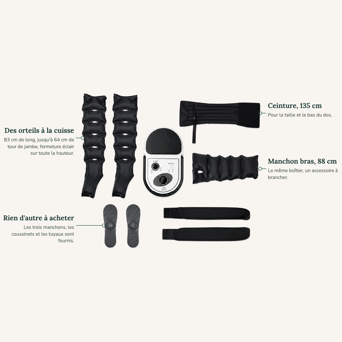 Noralia™ Premium | Bottes de Pressothérapie