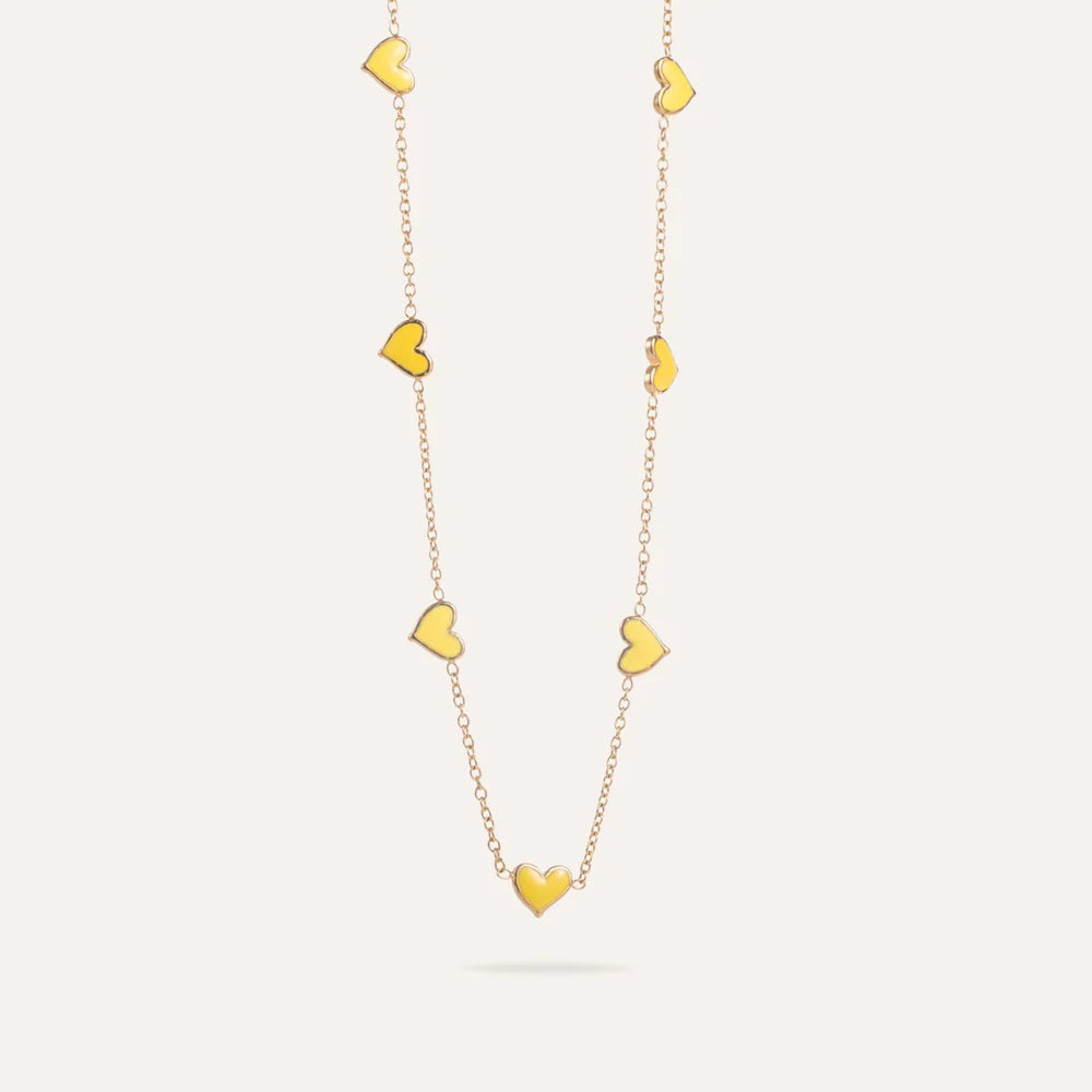 Rosalia | Collier cœurs en acier inoxydable