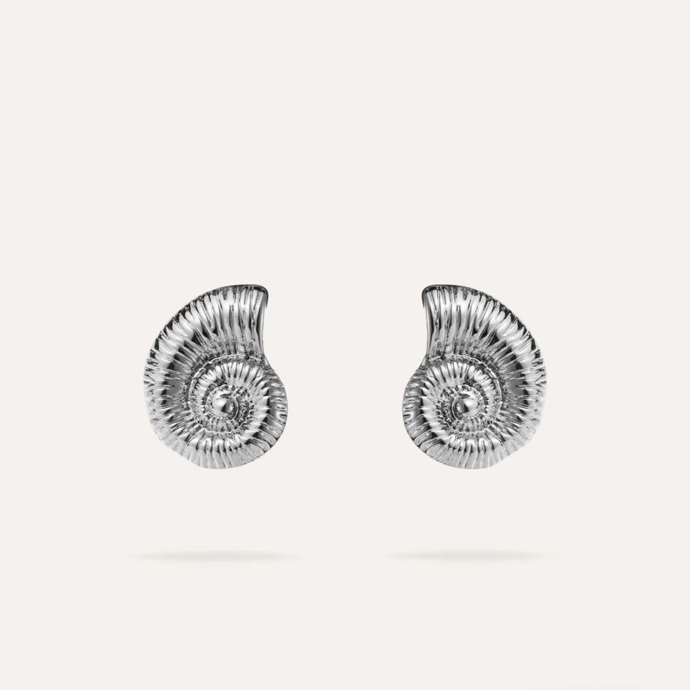 Jessica | Boucles d'oreilles coquillages en acier inoxydable