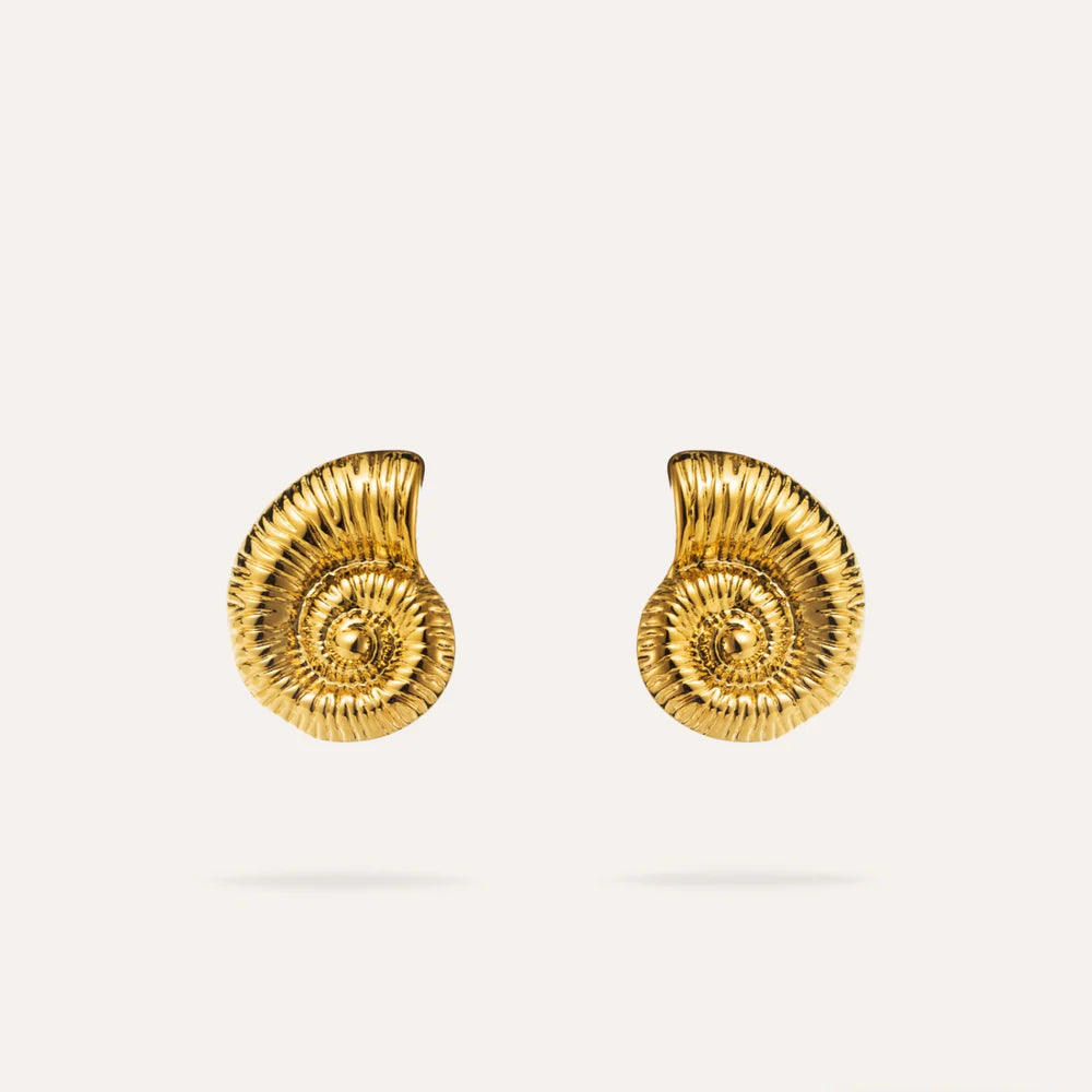 Jessica | Boucles d'oreilles coquillages en acier inoxydable