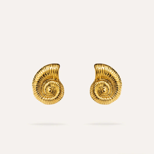 Jessica | Boucles d'oreilles coquillages en acier inoxydable