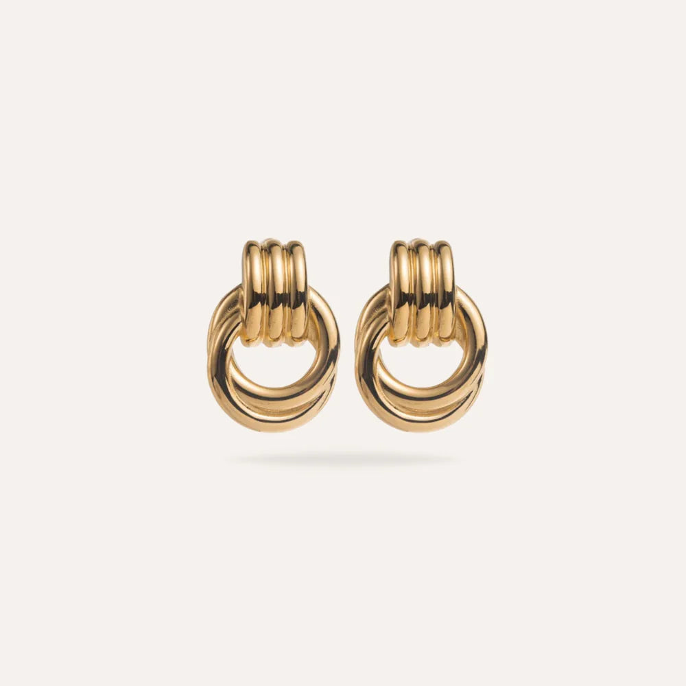 Violetta | Boucles d'oreilles entrelacées en acier inoxydable