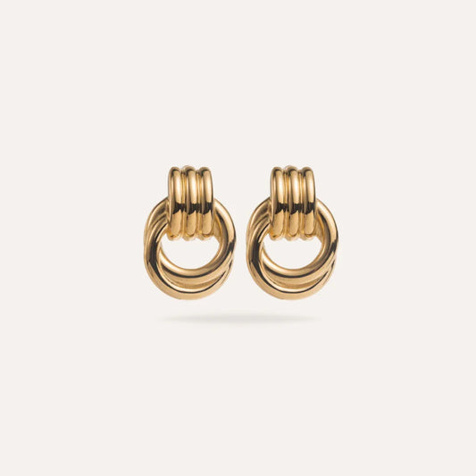 Violetta | Boucles d'oreilles entrelacées en acier inoxydable
