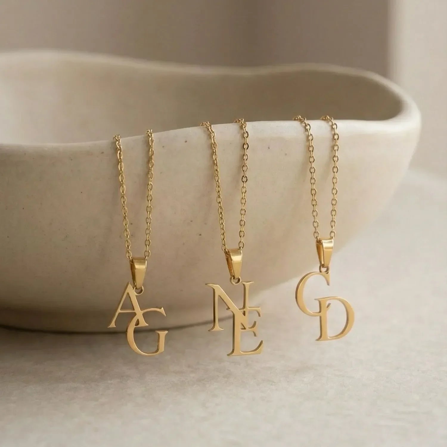 Collier Initial Personnalisé