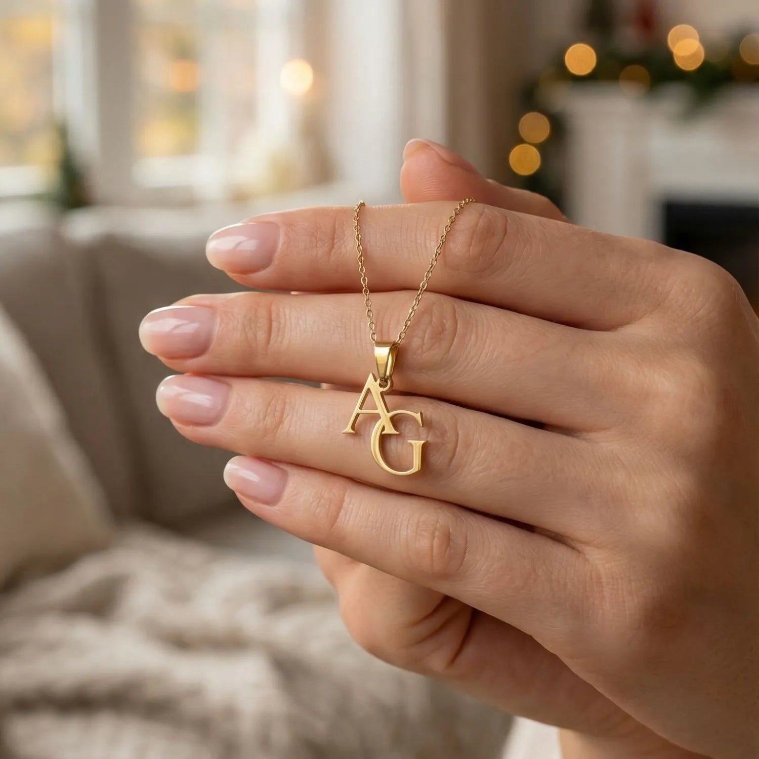 Collier Initial Personnalisé