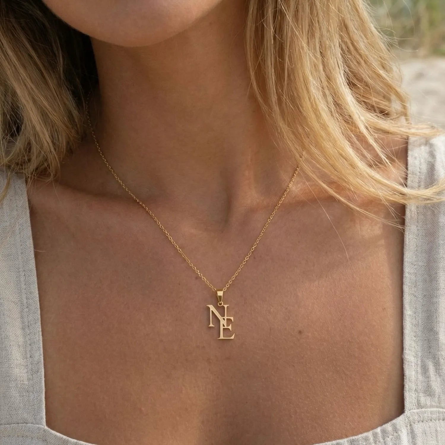 Collier Initial Personnalisé