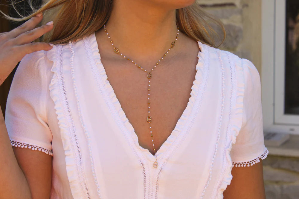 Lucia | Collier en Y en acier inoxydable
