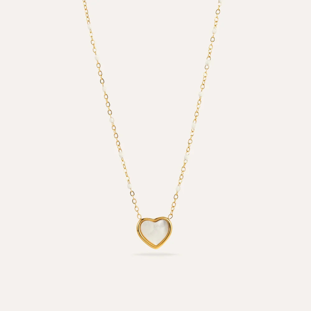 Sara | Collier coeur en acier inoxydable