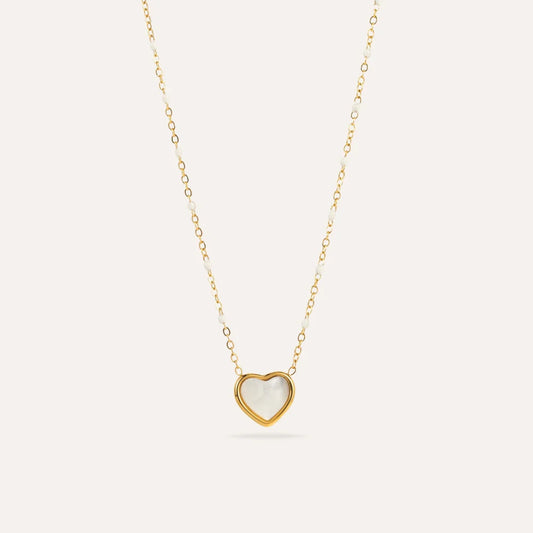 Sara | Collier coeur en acier inoxydable