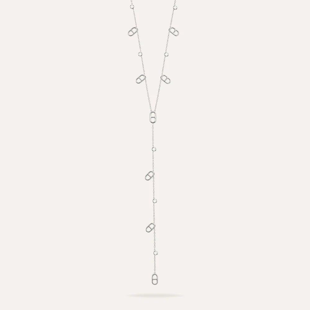 Valentina | Collier maille marine en acier inoxydable