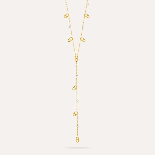Valentina | Collier maille marine en acier inoxydable