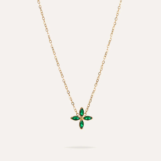 Camille | Collier en acier inoxydable et strasses