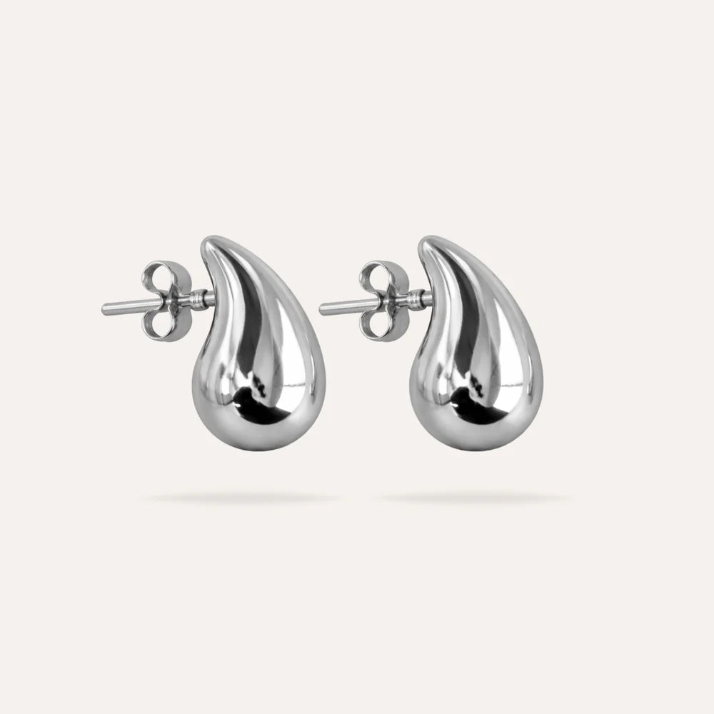Aveline | Boucles d'oreilles gouttes en acier inoxydable