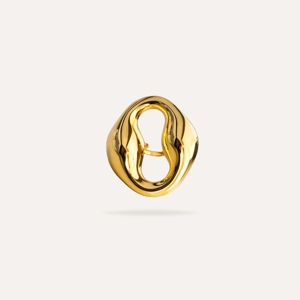 Stella | Bague ovale en acier inoxydable