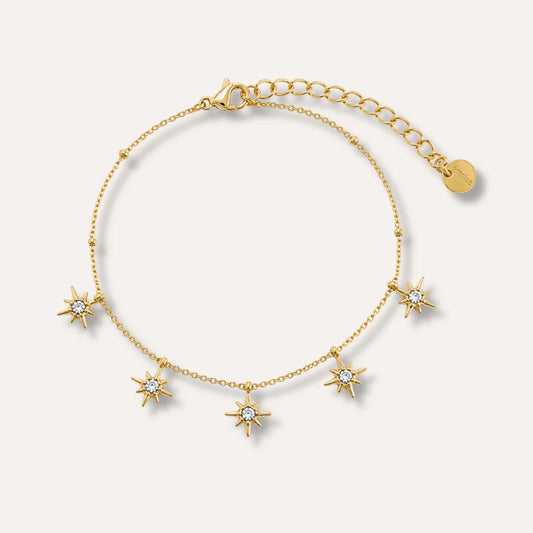 Liara | Bracelet fleurs en acier inoxydable