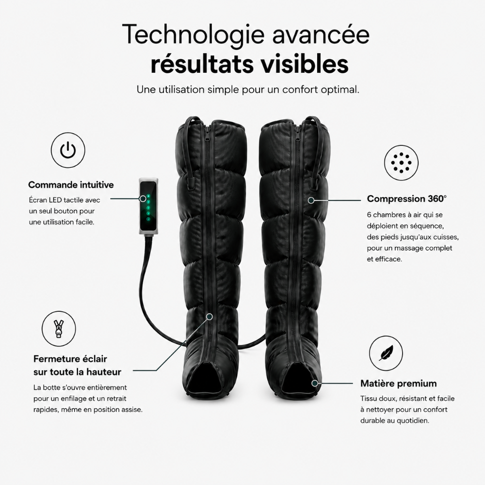 Noralia™ Essentiel | Bottes de Pressothérapie